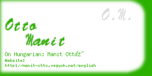 otto manit business card